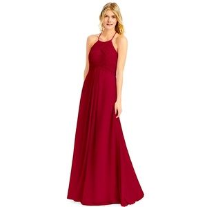 Azazie Women's Burgundy Ginger Bridesmaid Dress Size A4